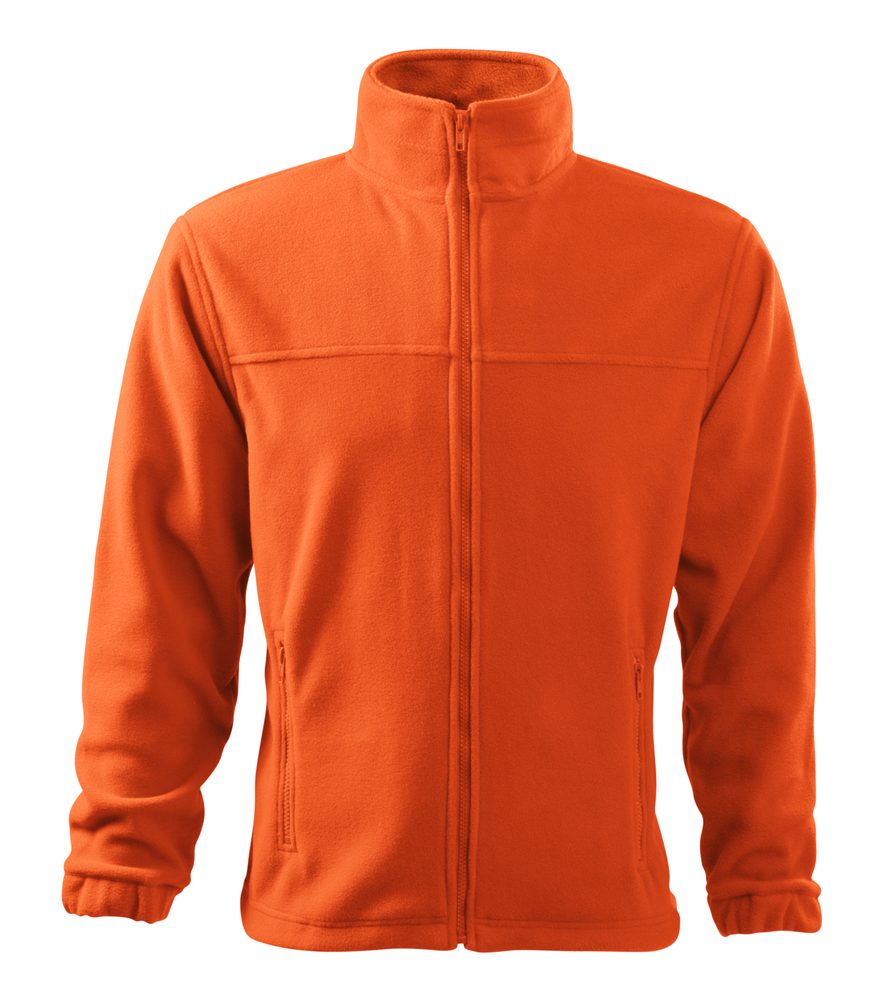 MALFINI Pánska fleecová mikina Jacket - Oranžová | S