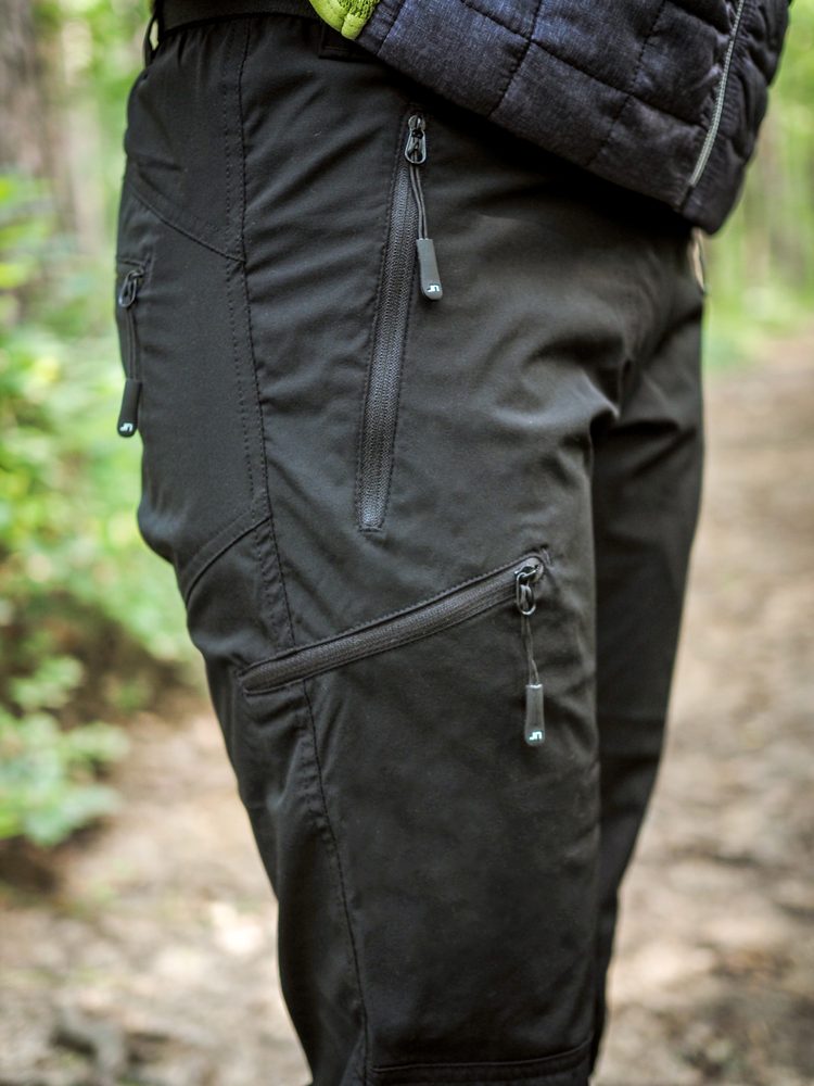 James & Nicholson Dámské trekingové kalhoty JN1205 - Tmavě šedá / černá | M