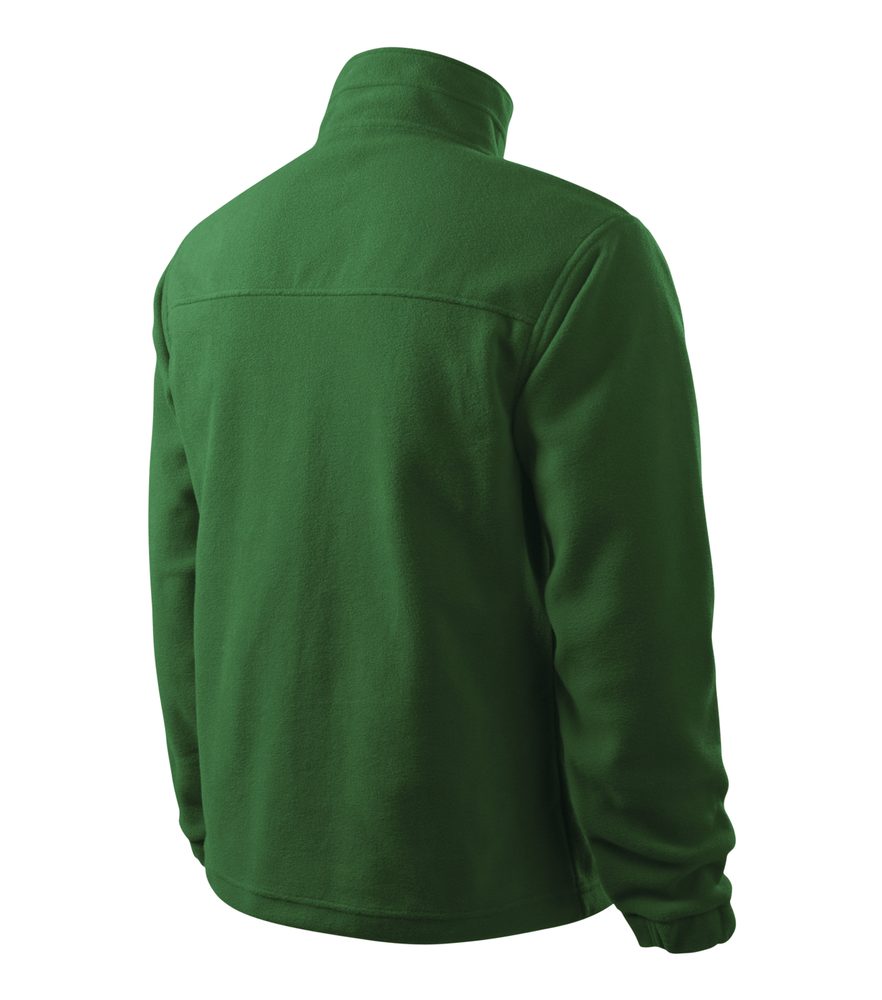MALFINI Pánská fleecová mikina Jacket - Lahvově zelená | XXXL