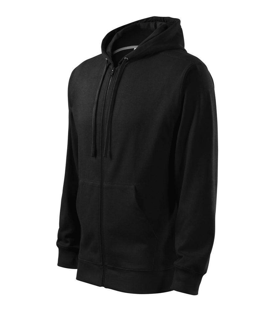 MALFINI Pánska mikina Trendy Zipper - Svetlošedý melír | XL