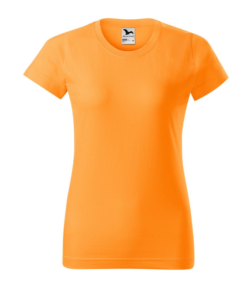 MALFINI Dámske tričko Basic - Mandarínkovo oranžová | XS