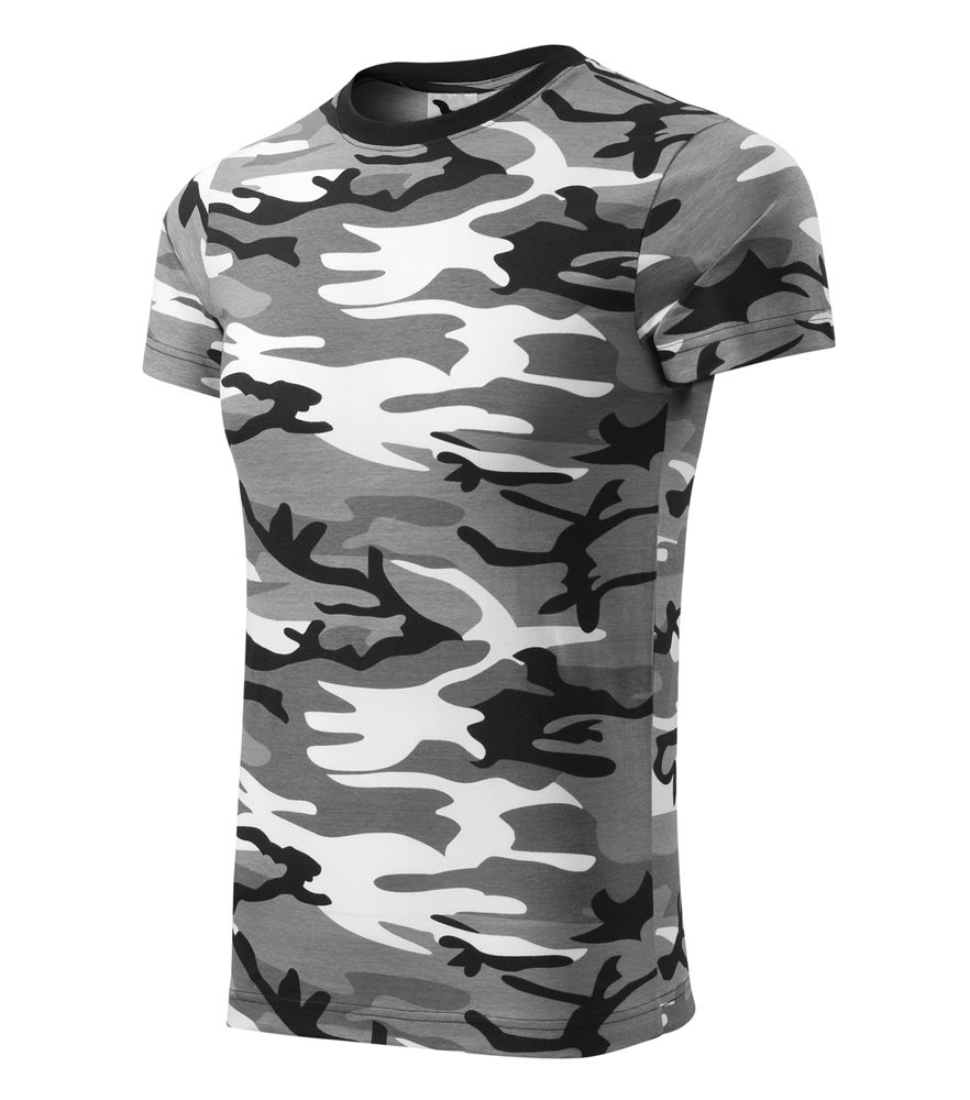 MALFINI Maskáčové tričko Camouflage - Maskáčová hnedá | XS