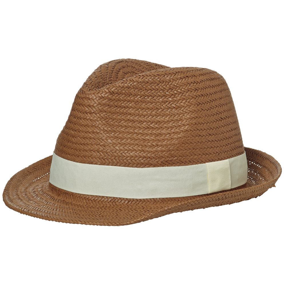 Levně Myrtle Beach Letní klobouk MB6597 - Nugátová / off-white