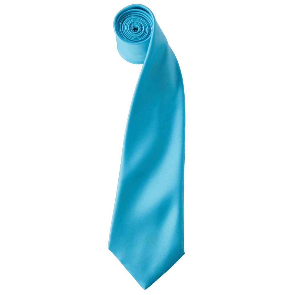 Levně Premier Workwear Saténová kravata - Tyrkysová