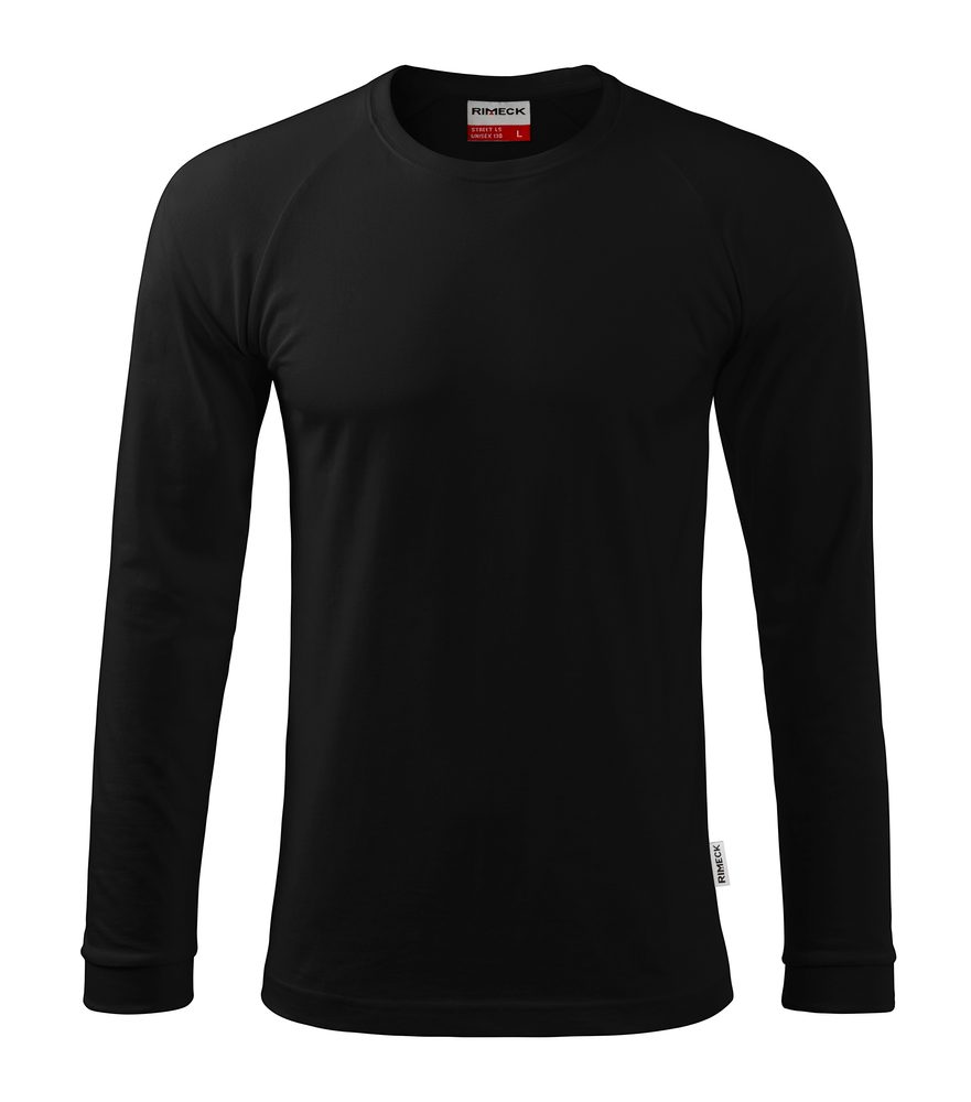 MALFINI Pánské tričko s dlouhým rukávem Street LS - Černá | XXXL