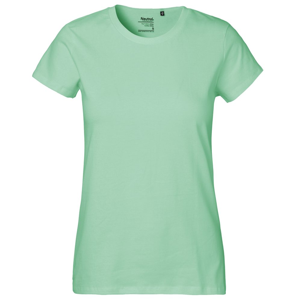 Neutral Dámske tričko Classic z organickej Fairtrade bavlny - Dusty mint | M