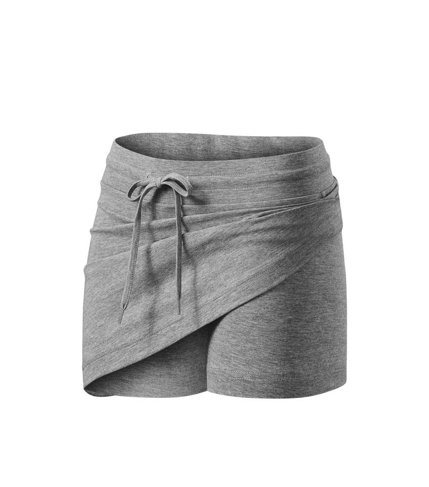 MALFINI Dámská sukně Two in one - Tmavě šedý melír | XS