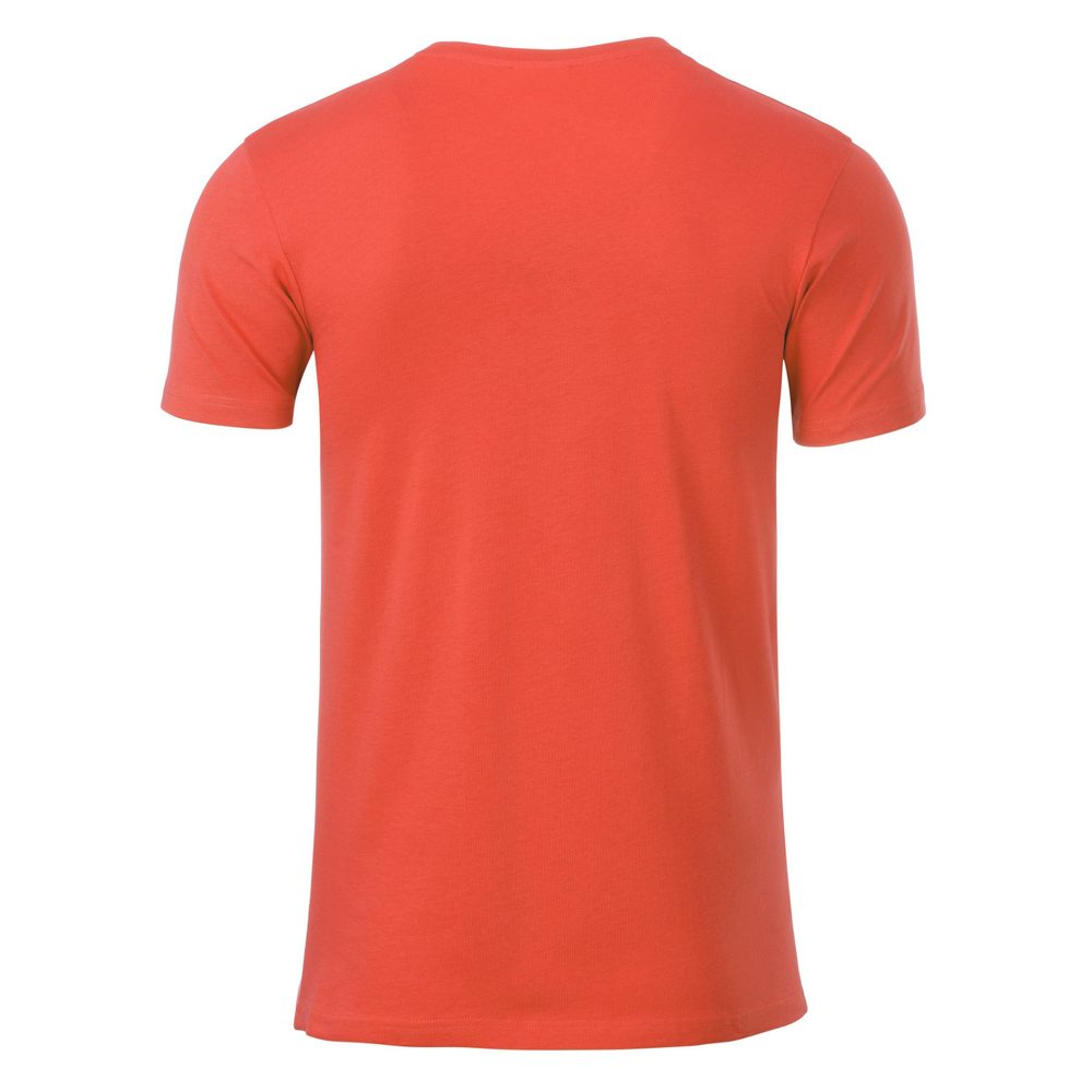 James & Nicholson Klasické pánské tričko z biobavlny 8008 - Oranžová | S