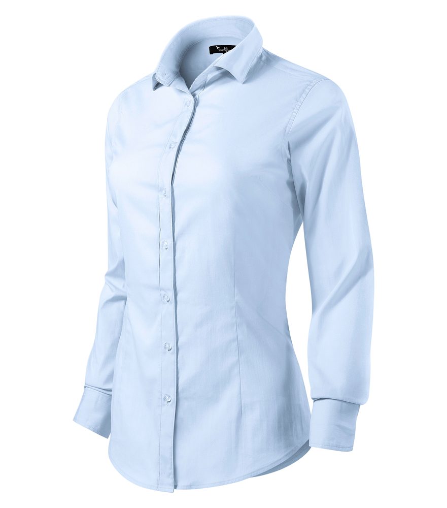 MALFINI Dámska košeľa s dlhým rukávom Dynamic - Svetlomodrá | XL