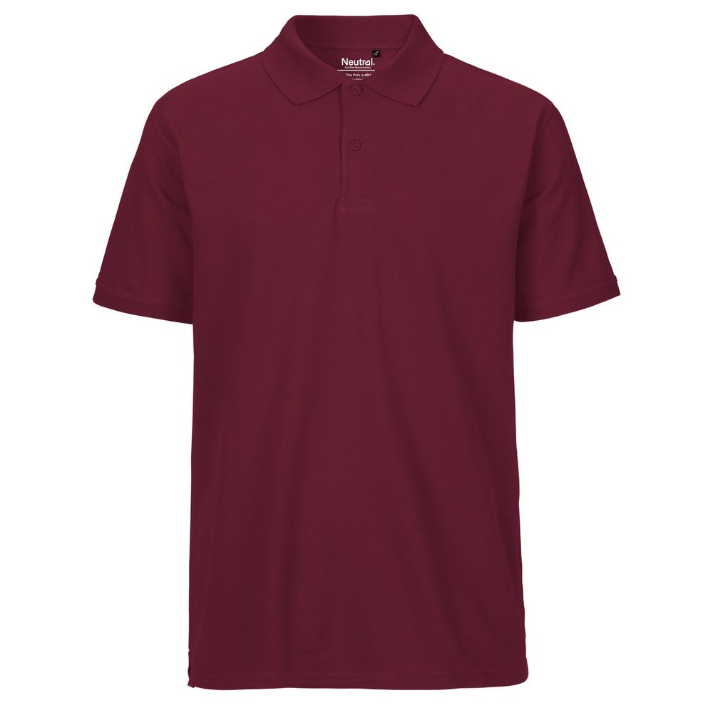 Neutral Pánska polokošeľa Classic z organickej Fairtrade bavlny - Bordeaux | XXXL