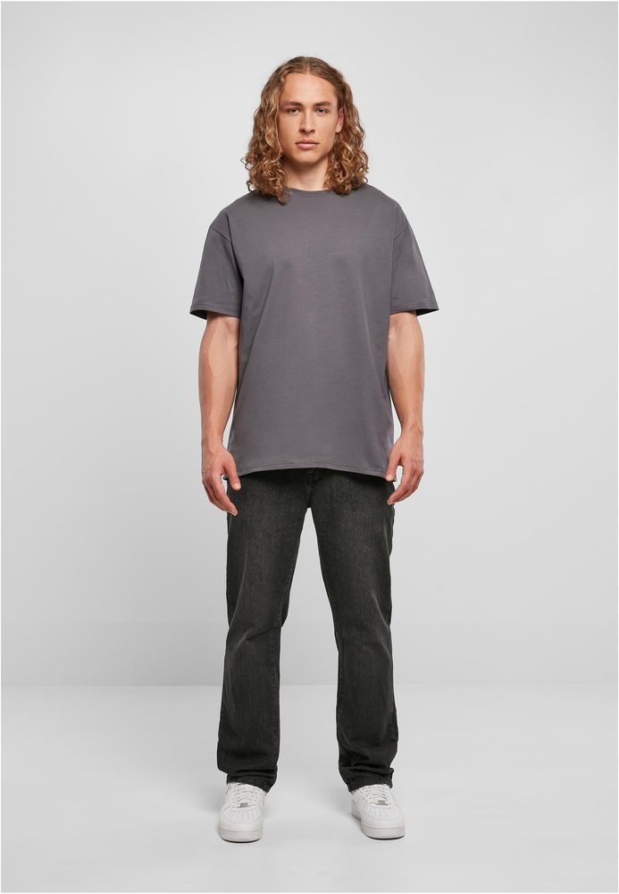 Build Your Brand Pánske tričko Heavy Oversize Tee - Bark | XS