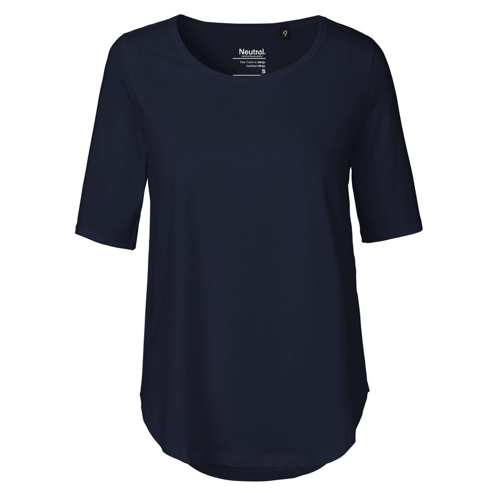 Neutral Dámské tričko s polovičním rukávem z organické Fairtrade bavlny - Námořní modrá | S