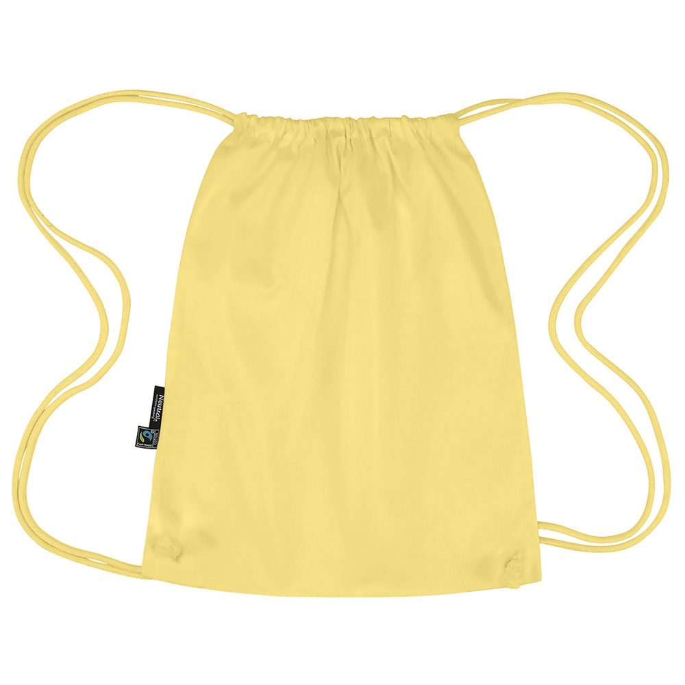 Levně Neutral Stahovací batoh Gym z organické Fairtrade bavlny - Dusty yellow