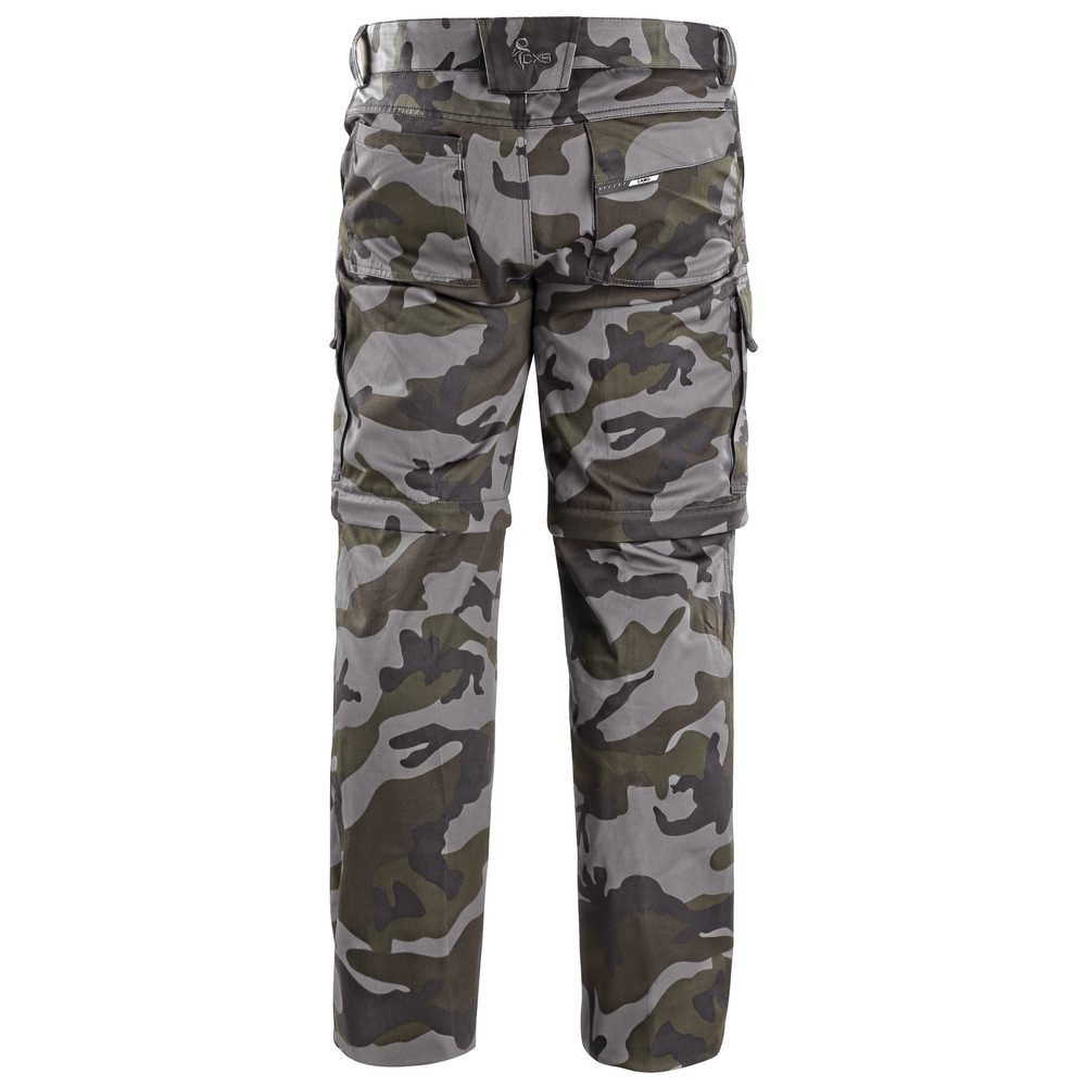 Canis (CXS) Pánske maskáčové nohavice CXS CAMO s odnímateľnými nohavicami - 50