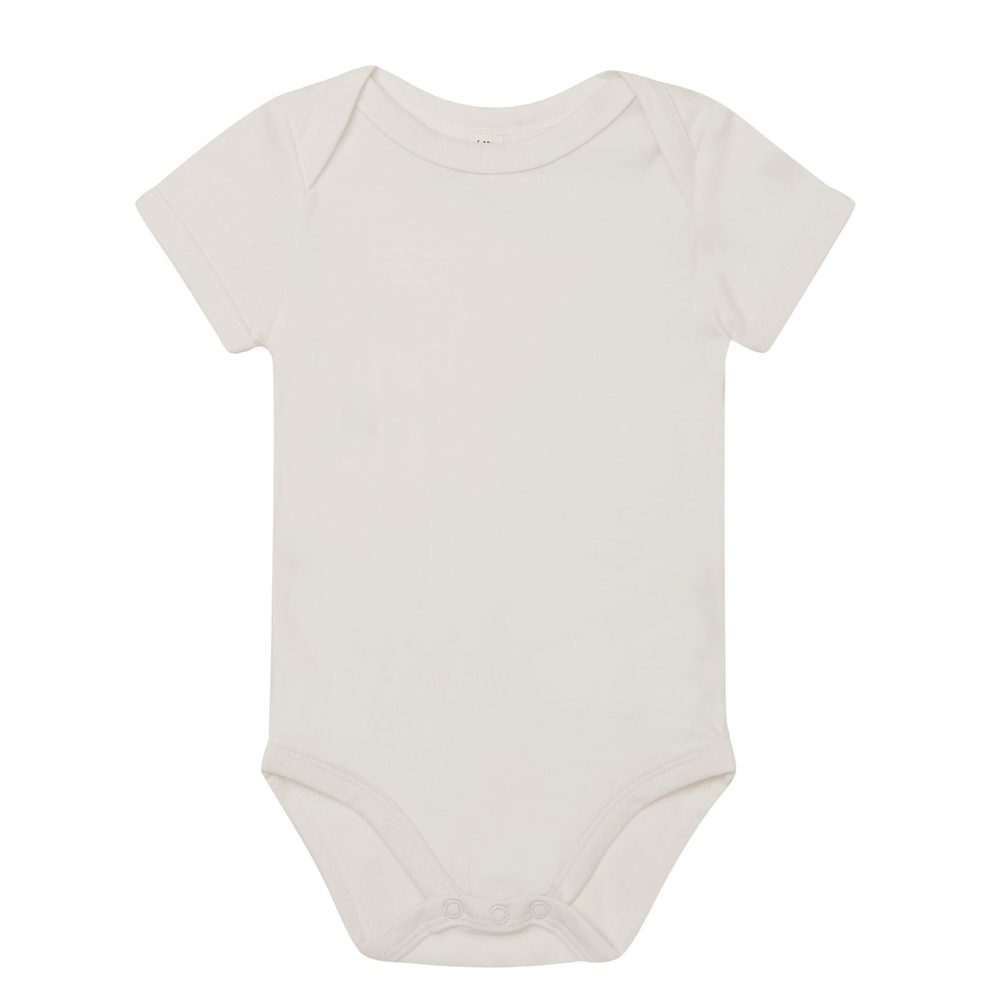 Babybugz Dojčenské body s krátkymi rukávmi - Biela | 18-24 mesiacov