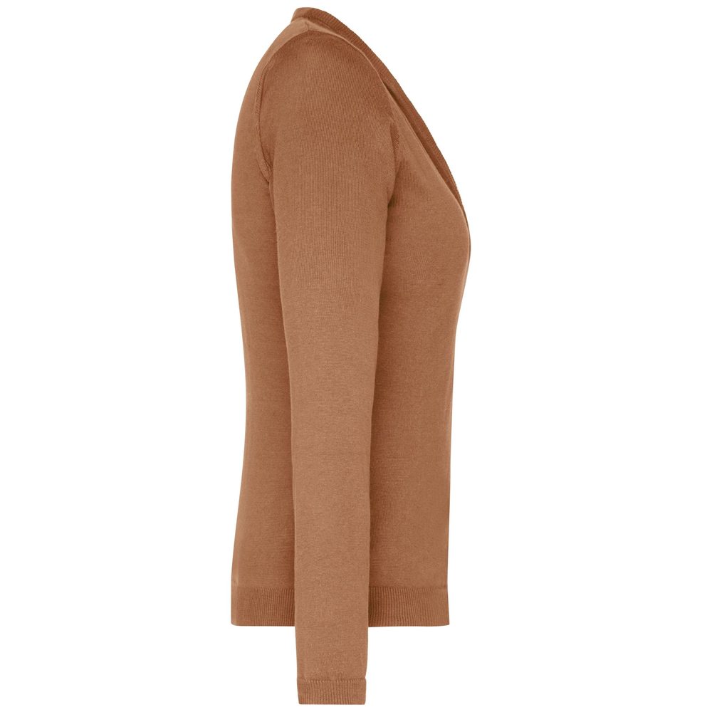James & Nicholson Dámsky bavlnený sveter JN660 - Antracitový melír | M
