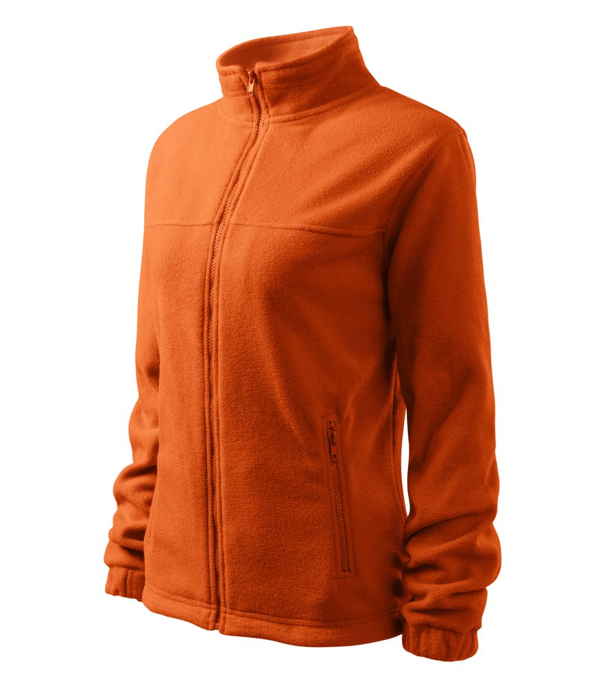 MALFINI Dámska fleecová mikina Jacket - Oranžová | S