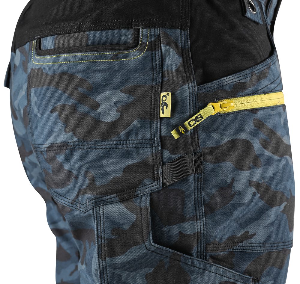 Canis (CXS) Montérkové kalhoty do pasu CXS STRETCH - Středně modrá / černá | 62