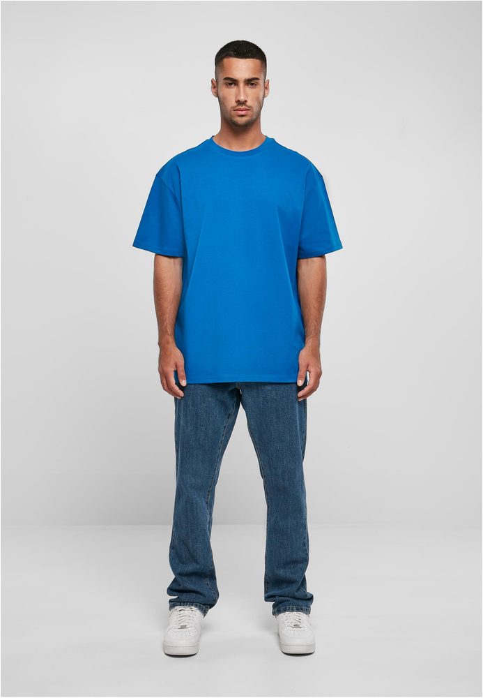 Build Your Brand Pánske tričko Heavy Oversize Tee - Beryl blue | S