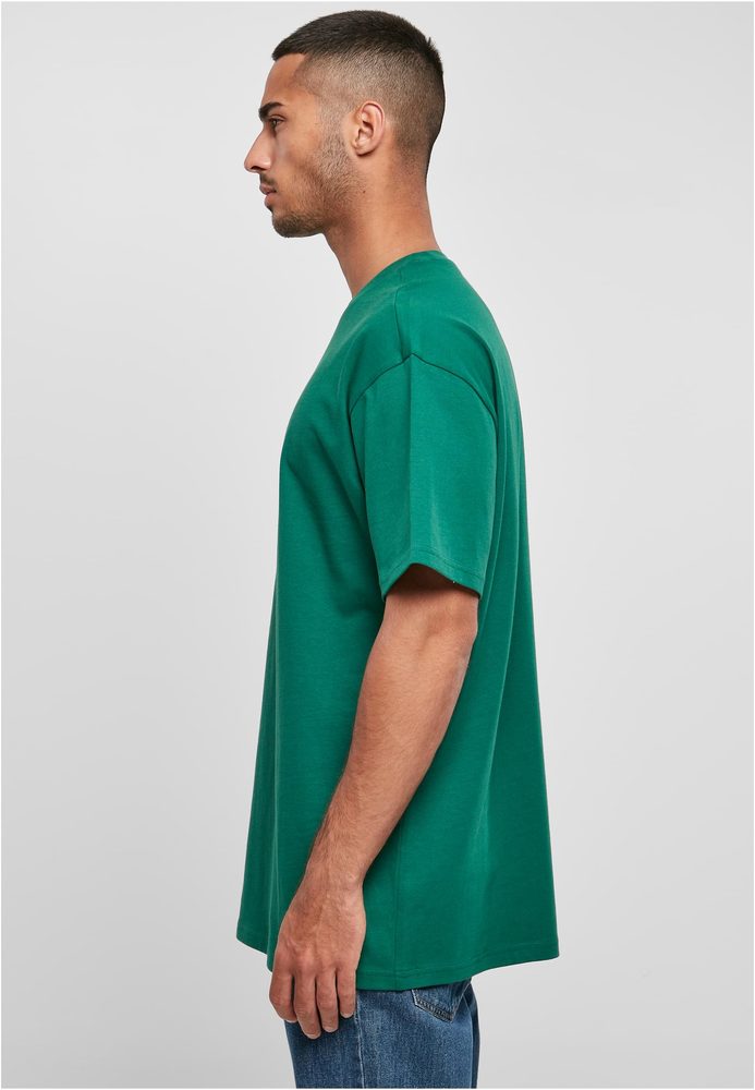 Build Your Brand Pánské tričko Heavy Oversize Tee - Beryl blue | XS