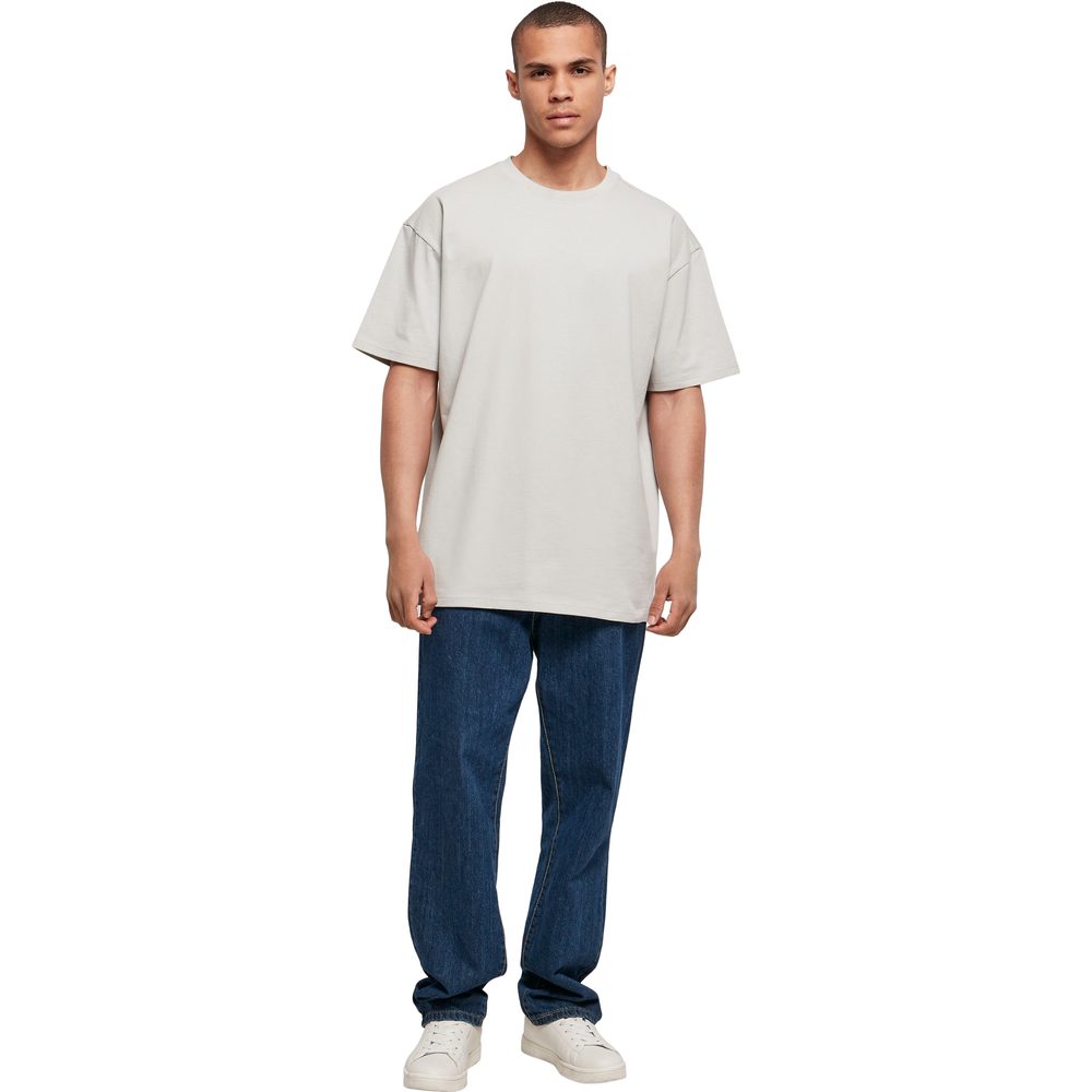 Build Your Brand Pánske tričko Heavy Oversize Tee - Cherry | M