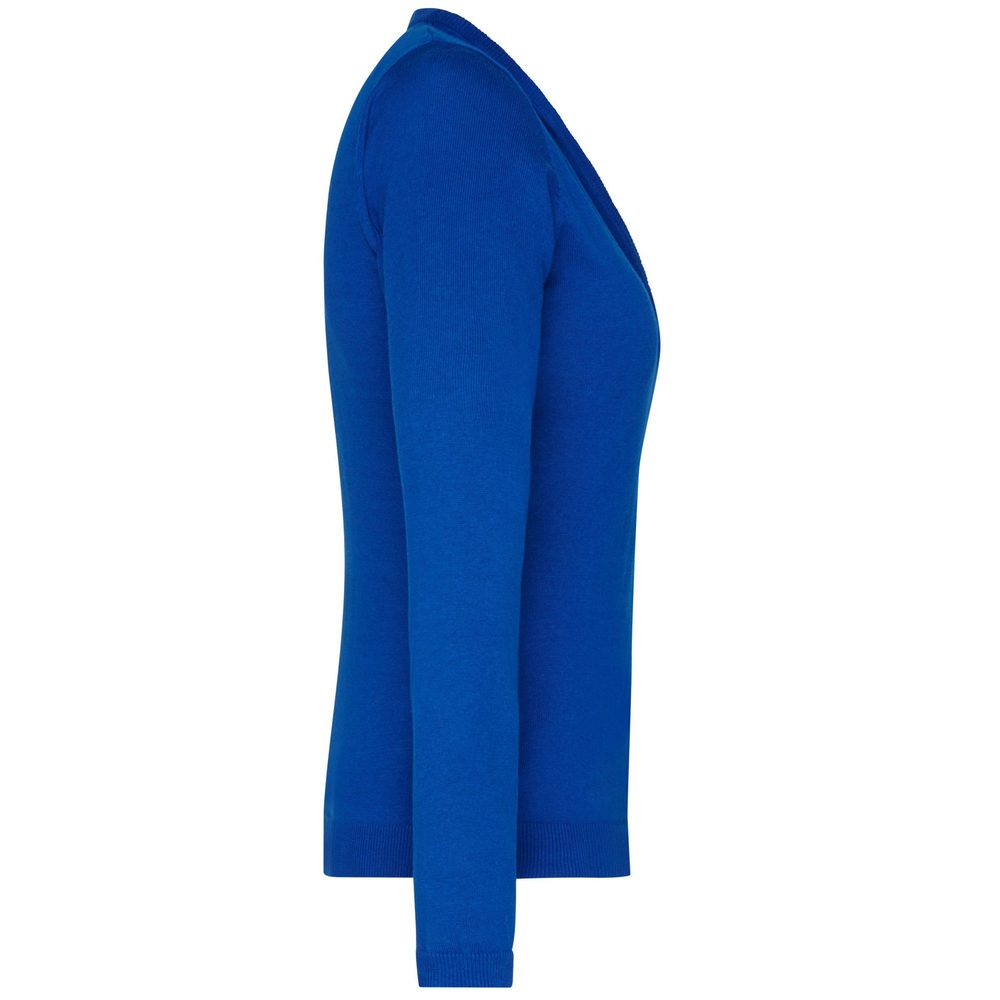 James & Nicholson Dámsky bavlnený sveter JN660 - Ľadovo modrá | XL