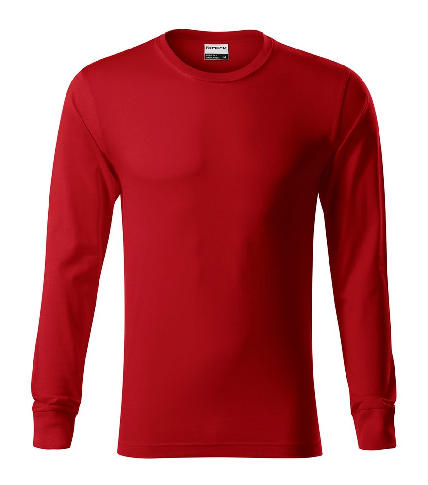 MALFINI Tričko s dlhým rukávom Resist LS - Červená | M