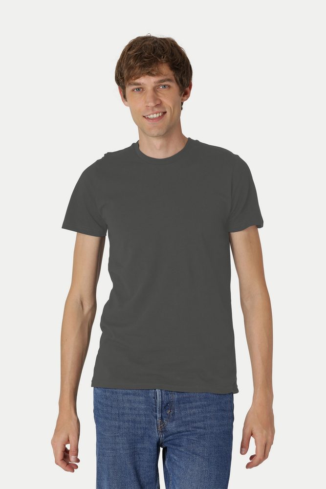 Neutral Pánske tričko Fit z organickej Fairtrade bavlny - Tmavý melír | XXXL