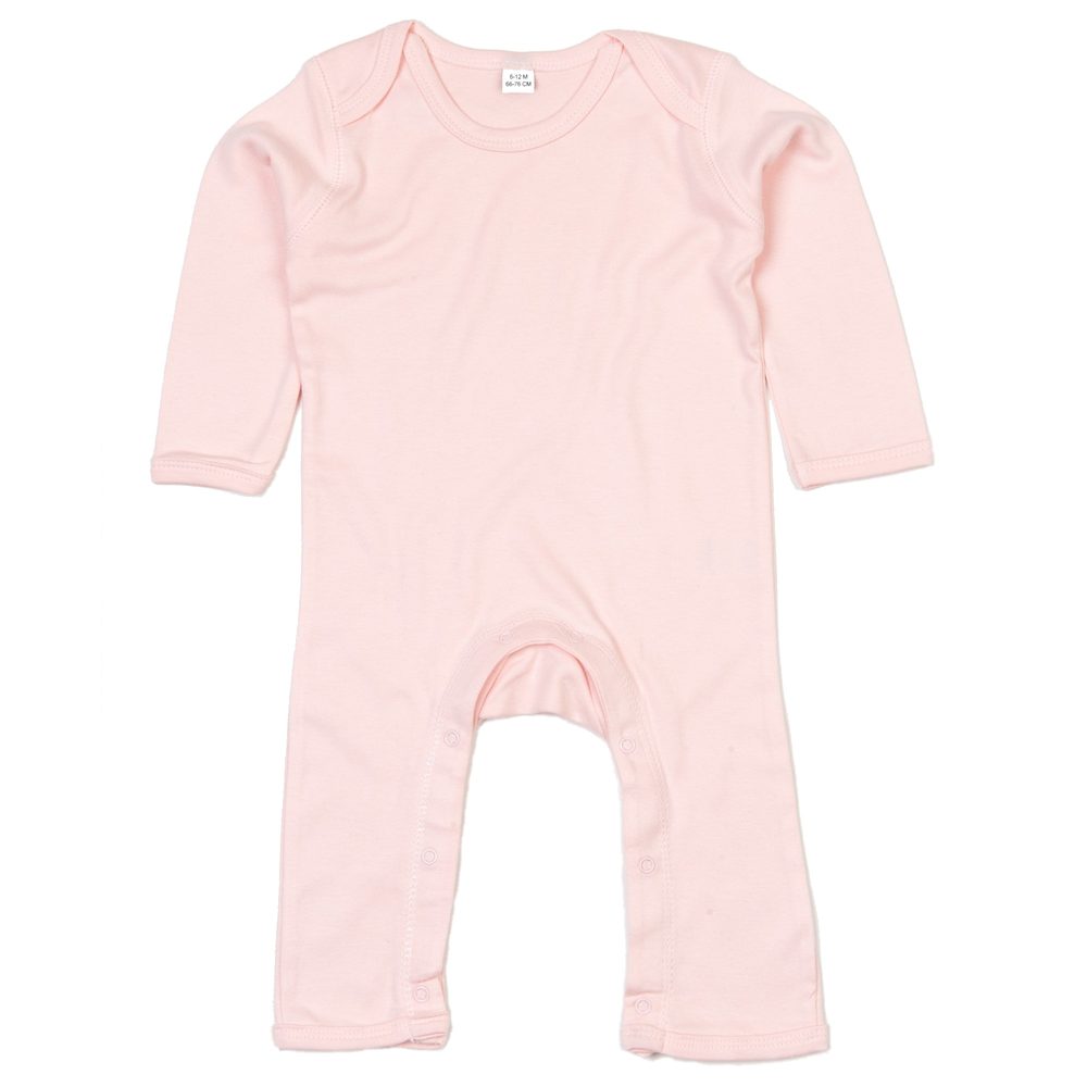 E-shop Babybugz Dojčenský overal s dlhými rukávmi # Púdrovo ružová # 3-6 mesiacov