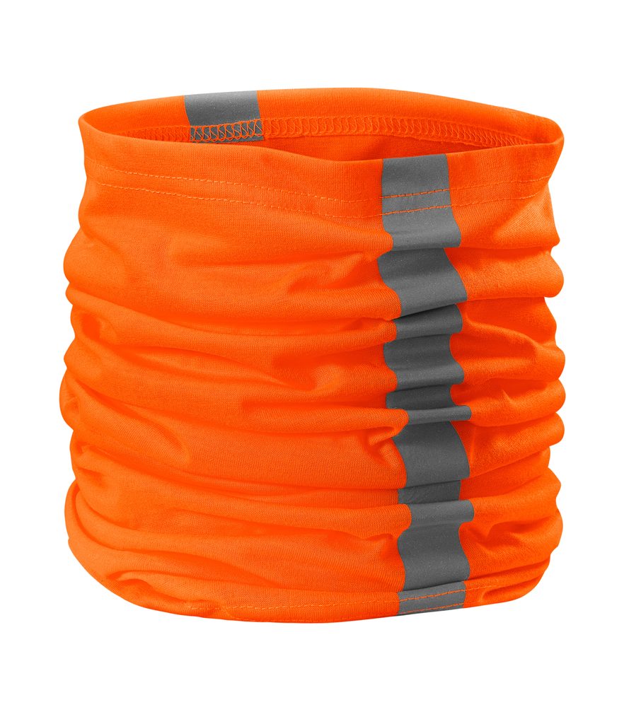 Levně MALFINI Šátek HV Twister - Reflexní oranžová