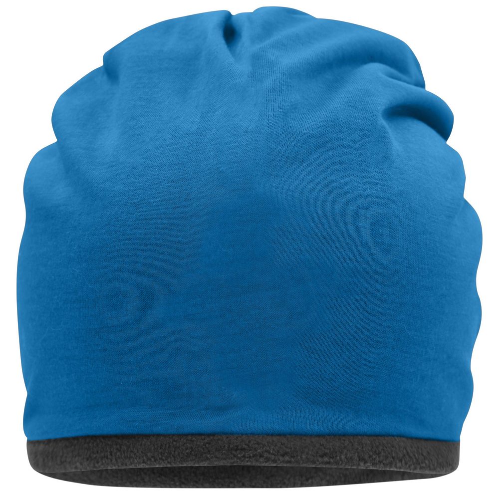 Myrtle Beach Čepice Single Beanie MB7131 - Jasně modrá / tmavě šedá