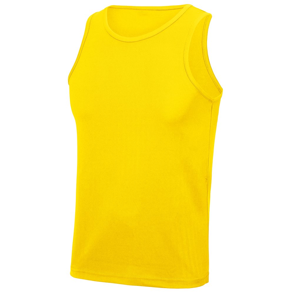 Just Cool Pánské sportovní tílko Cool - Slunečně žlutá | XL