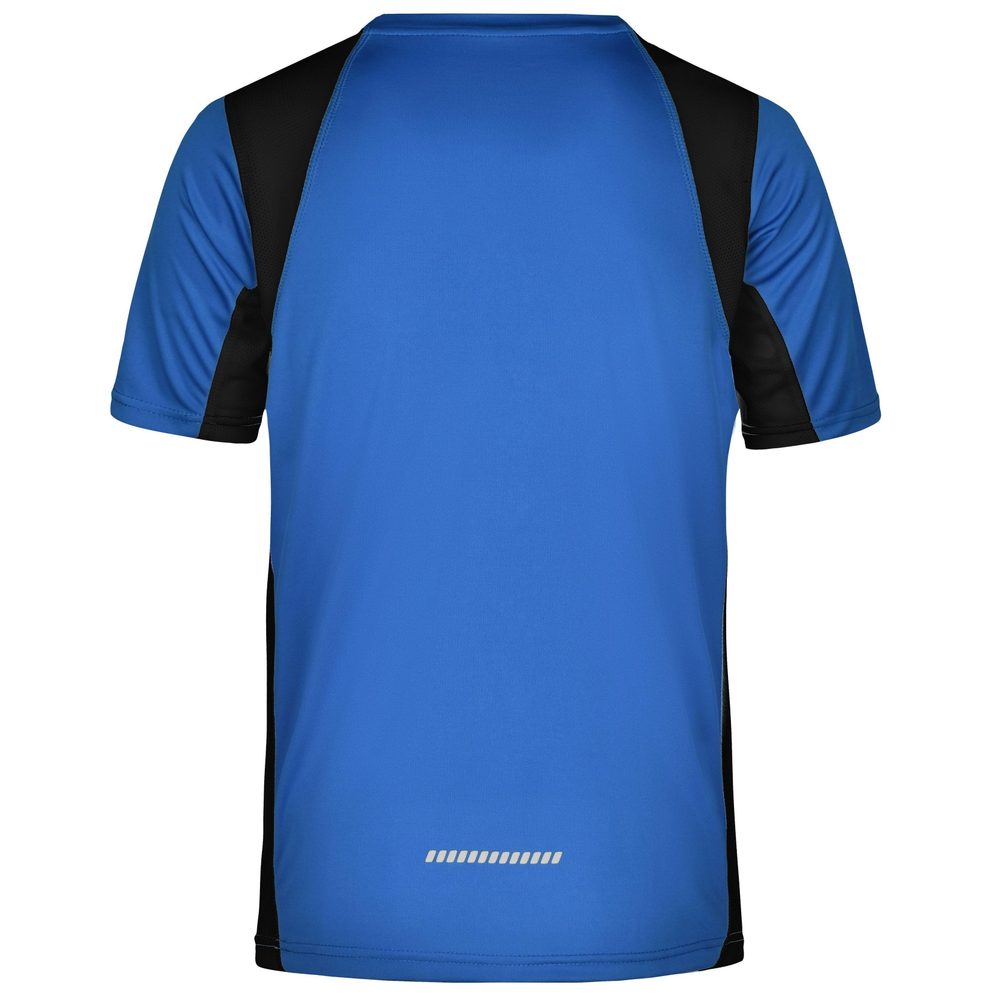 James & Nicholson Pánske športové tričko s krátkym rukávom JN306 - Oranžová / čierna | S