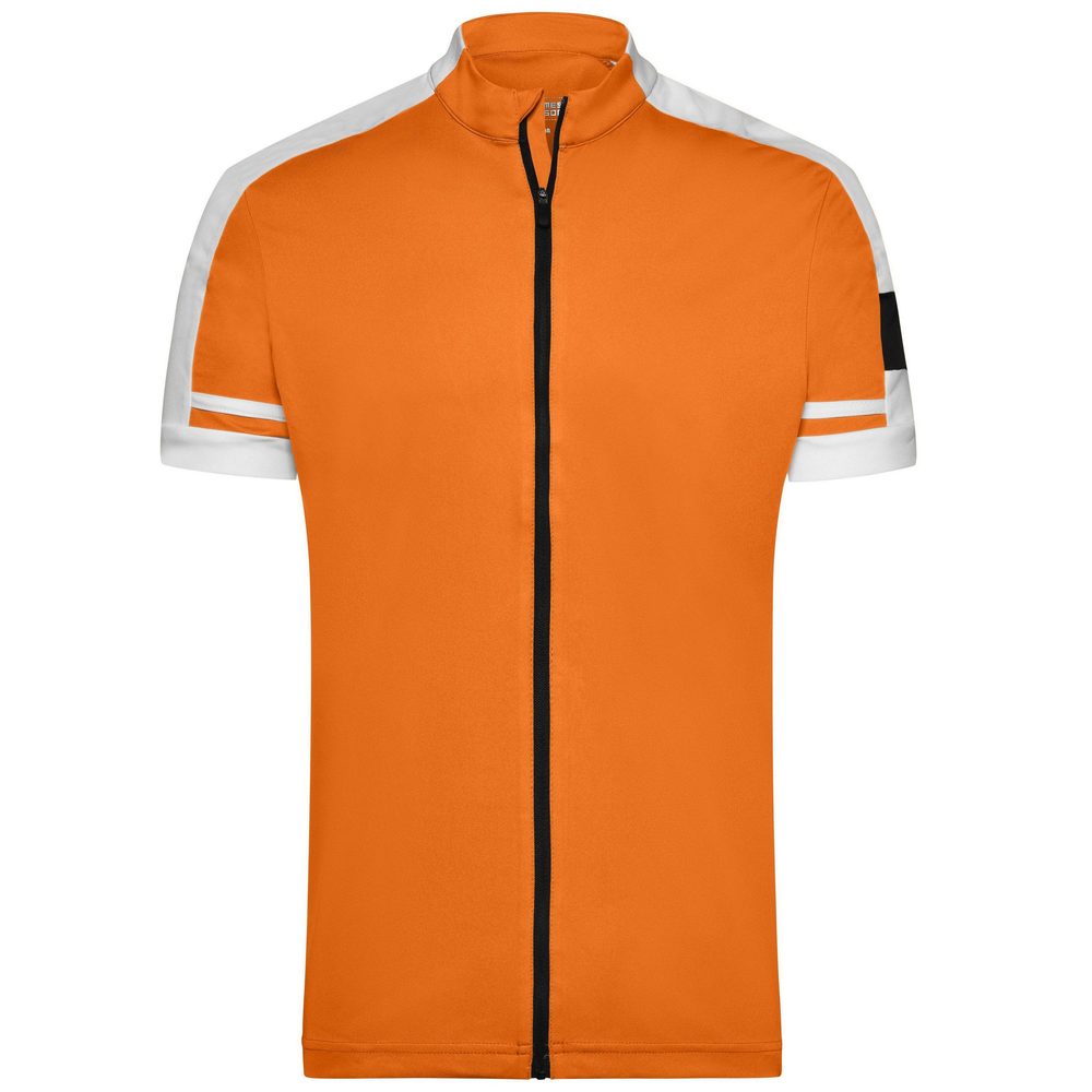 James & Nicholson Pánský cyklistický dres JN454 - Oranžová | S