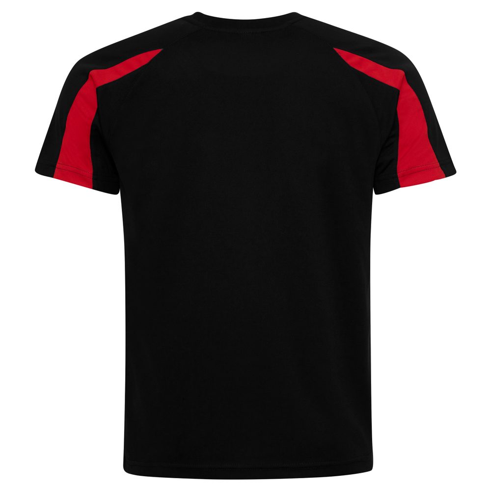 Levně Just Cool Dětské sportovní tričko Contrast Cool T - Černá / červená