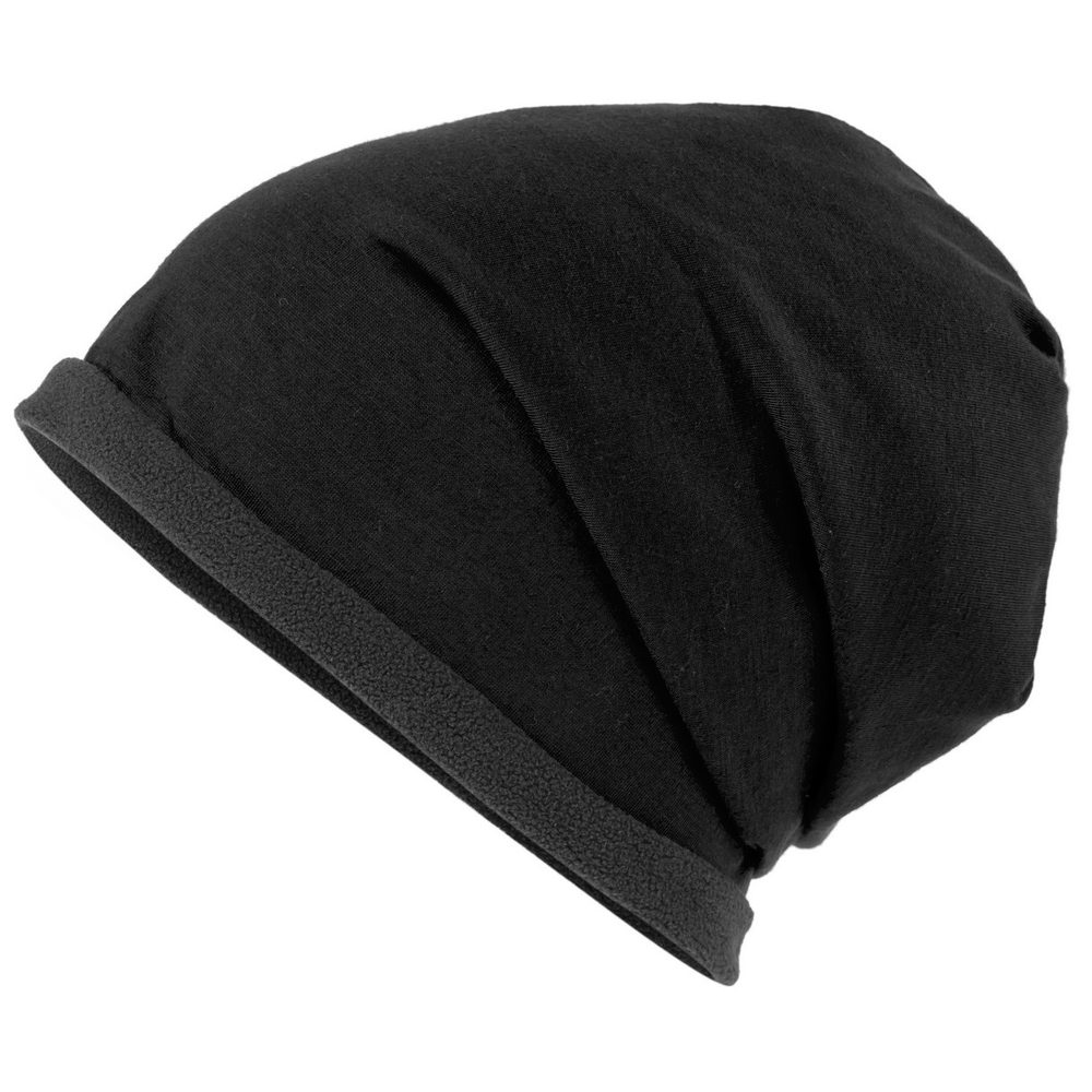 Myrtle Beach Čepice Single Beanie MB7131 - Jasně modrá / tmavě šedá