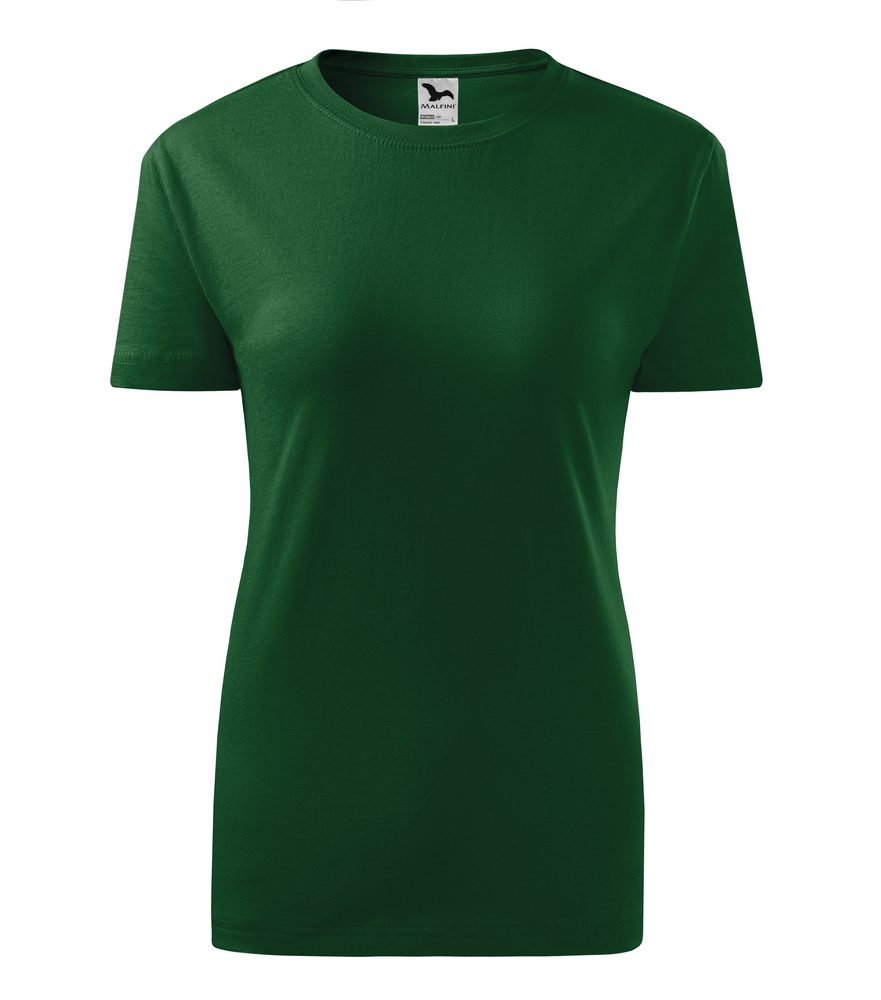 MALFINI Dámske tričko Classic New - Fľaškovo zelená | XXL