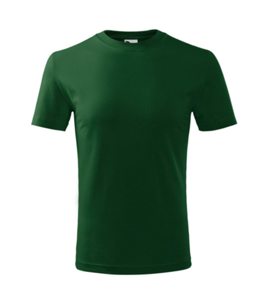 MALFINI Dětské tričko Classic New - Lahvově zelená | 110 cm (4 roky)