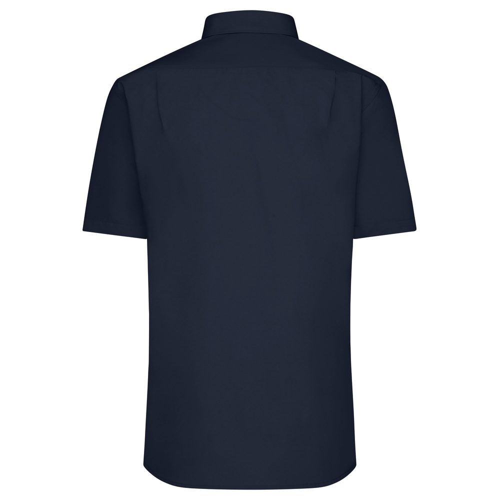 James & Nicholson Pánská košile s krátkým rukávem JN680 - Hnědá | XXXL