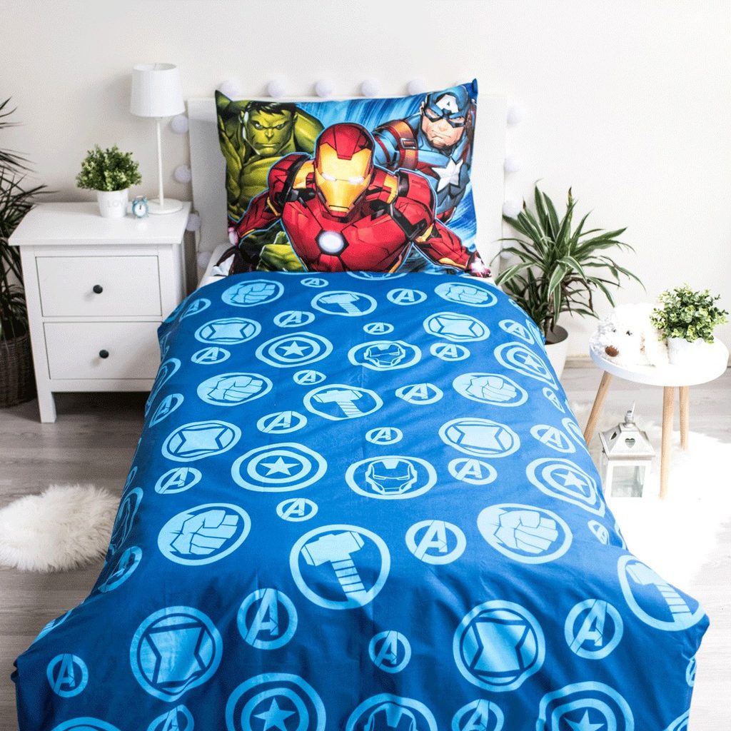 Lenjerie de pat Avengers | Lenjerie de pat pentru copii - Bontis.ro