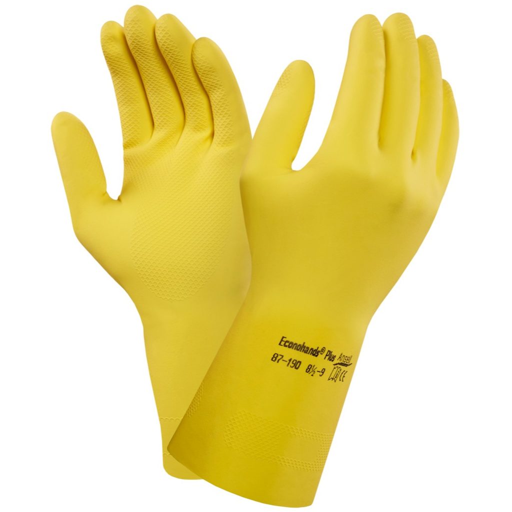 Dlouhé latexové rukavice Econohands Plus | Ansell - DobrýTextil.cz