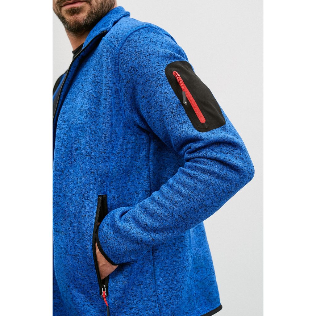 Jachetă pentru bărbați din fleece tricotat JN762 - Bontis.ro