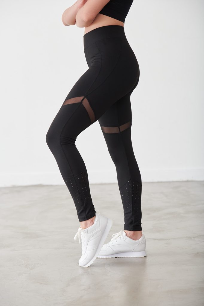 Stílusos női sport leggings - hálós - Bontis.hu