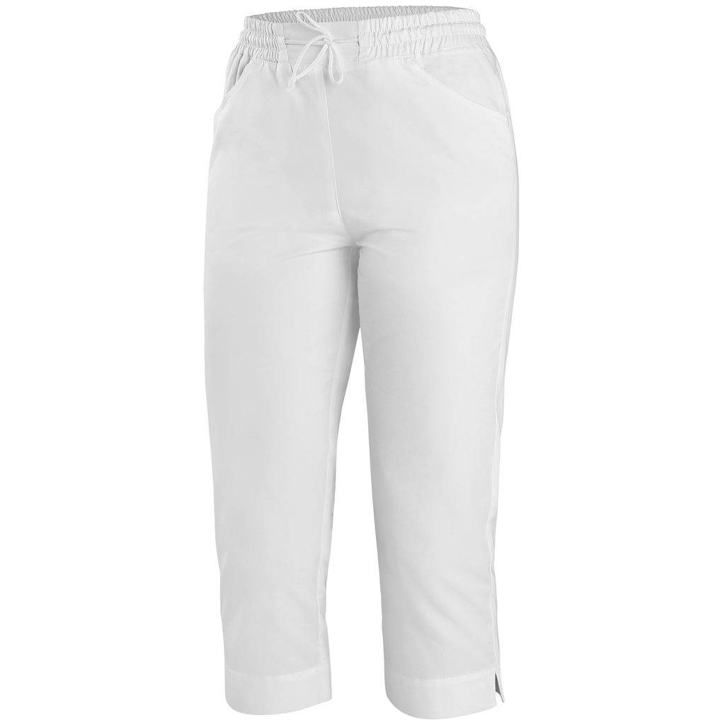 Pantaloni albi de damă 3/4 CXS AMY - Bontis.ro