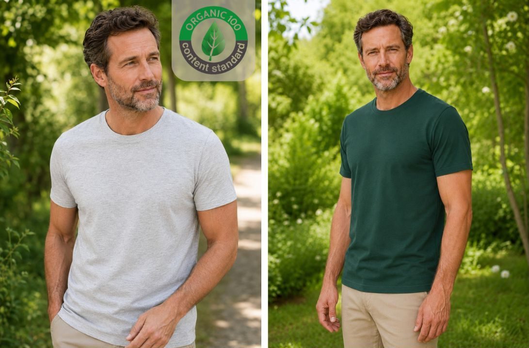 Klassisches Herren-T-Shirt aus Bio-Baumwolle 8008