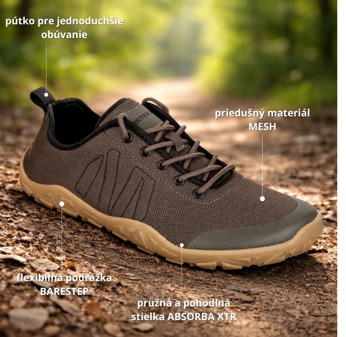 Lehká volnočasová barefoot obuv Breeze