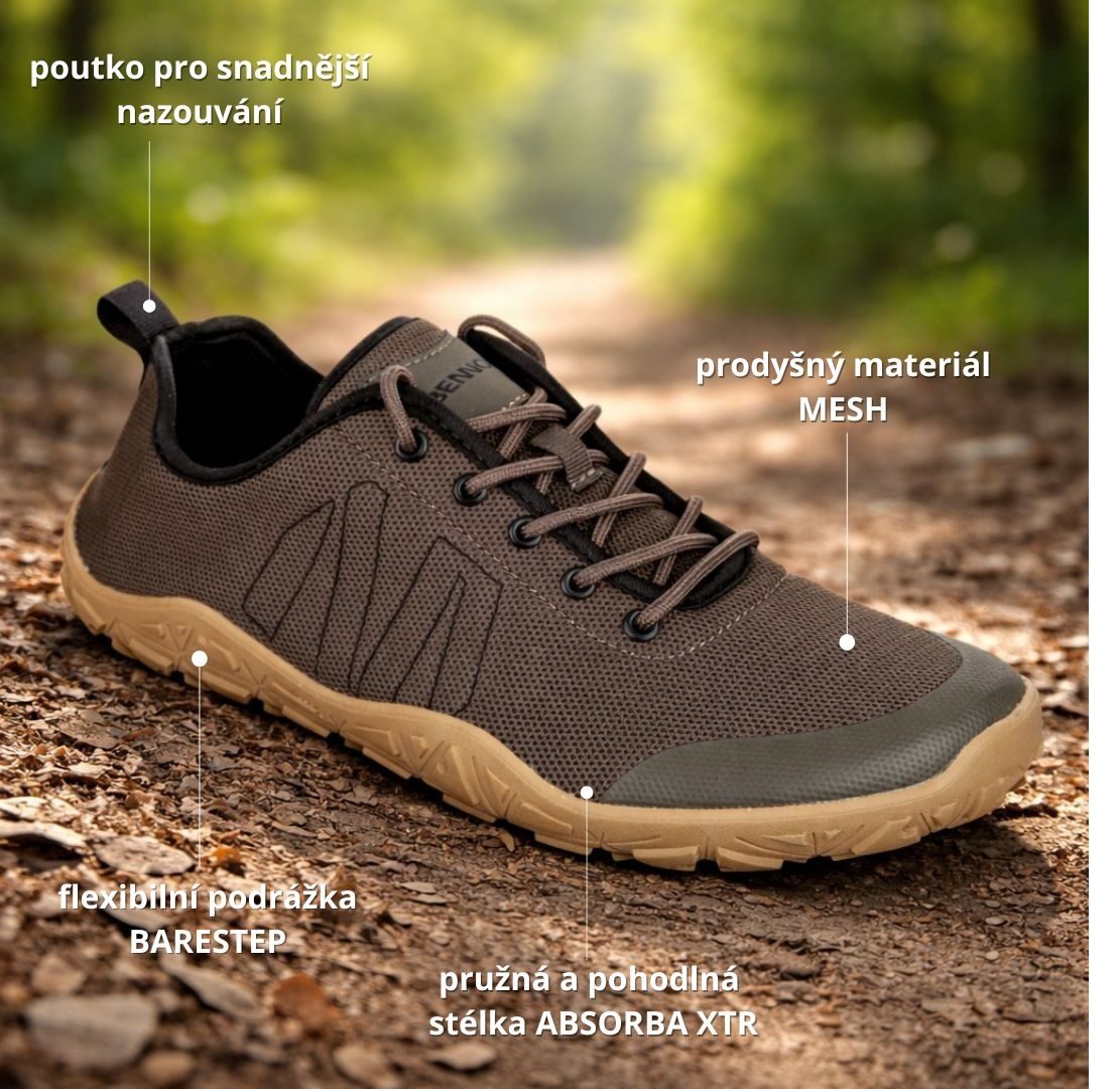 Lehká volnočasová barefoot obuv Breeze