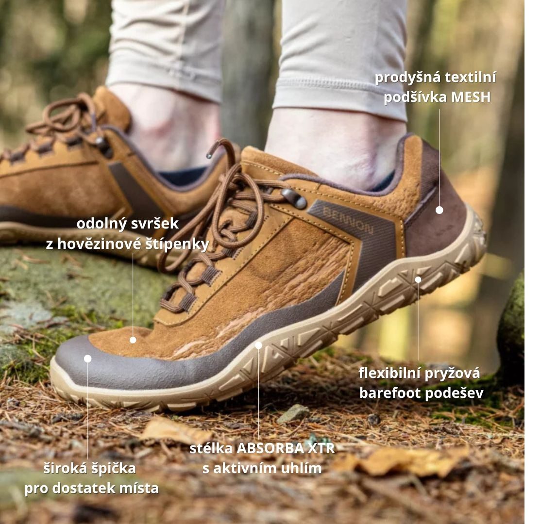 Volnočasová outdoorová barefoot obuv