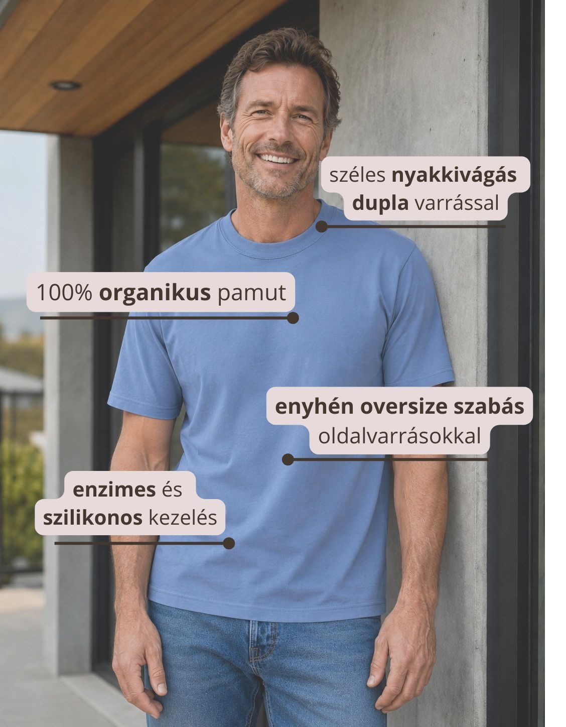 Tričko s krátkým rukávem Loose Fit