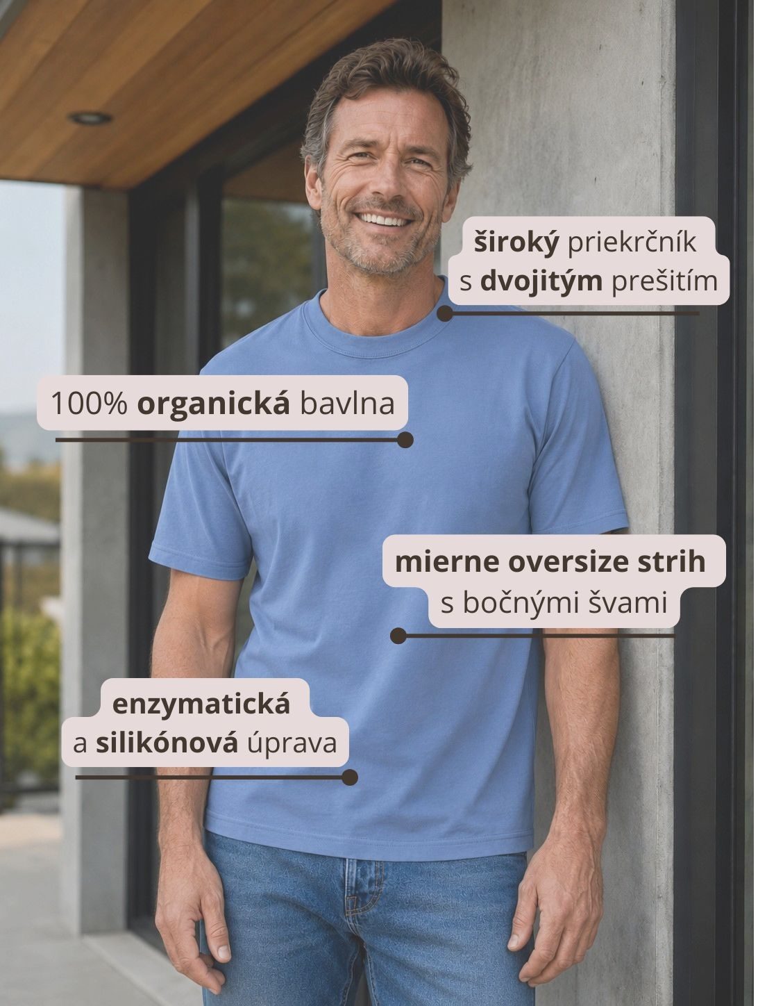 Tričko s krátkým rukávem Loose Fit